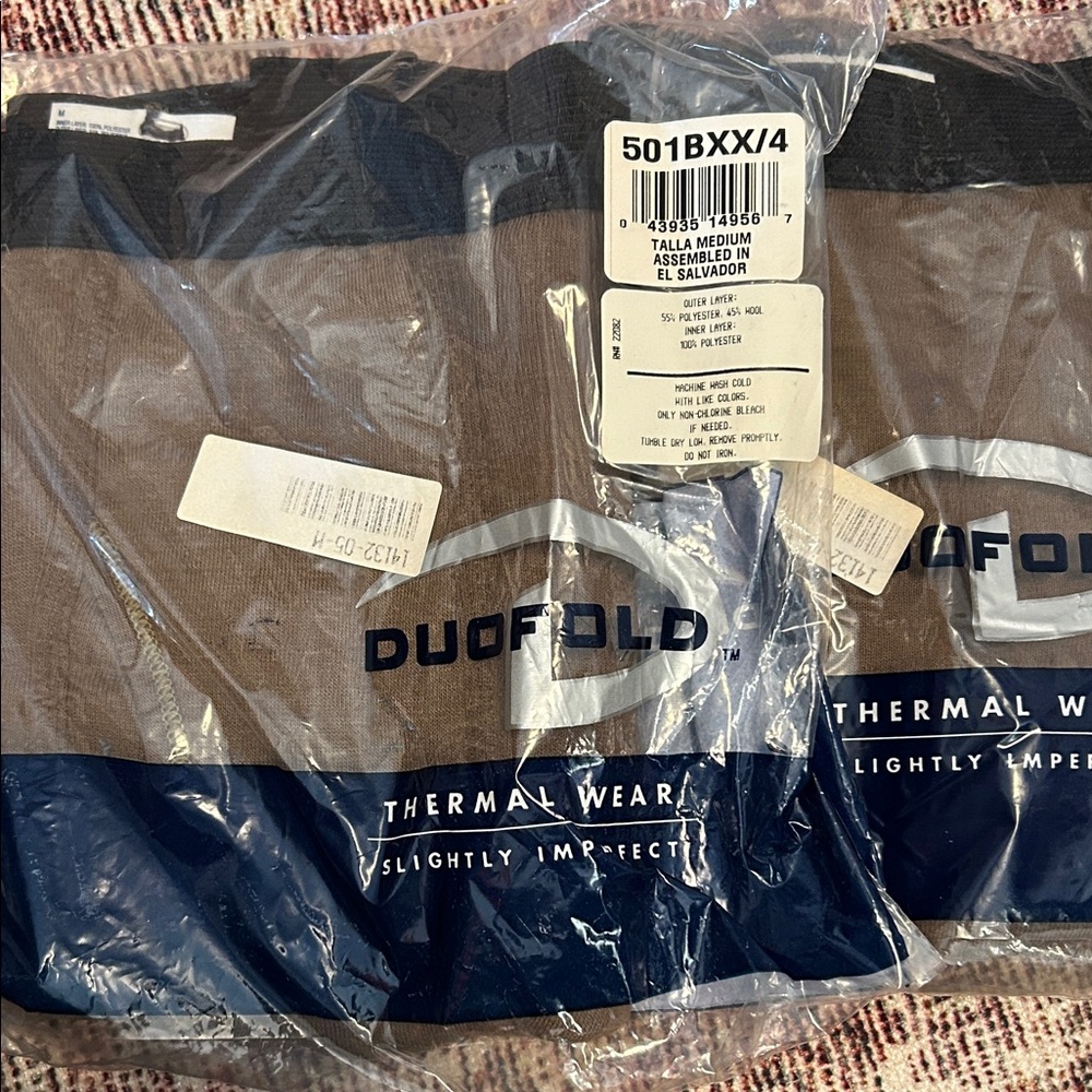 Duofold Men's Thermal Underwear - Brown and Black